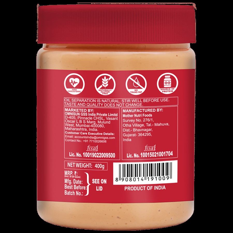 Omnisun Peanut Butter Smooth - Rich In Protein