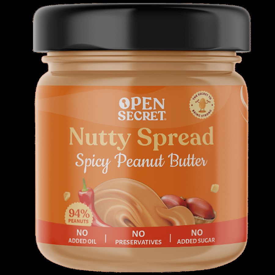 Open Secret Nutty Spread - Spicy Peanut Butter