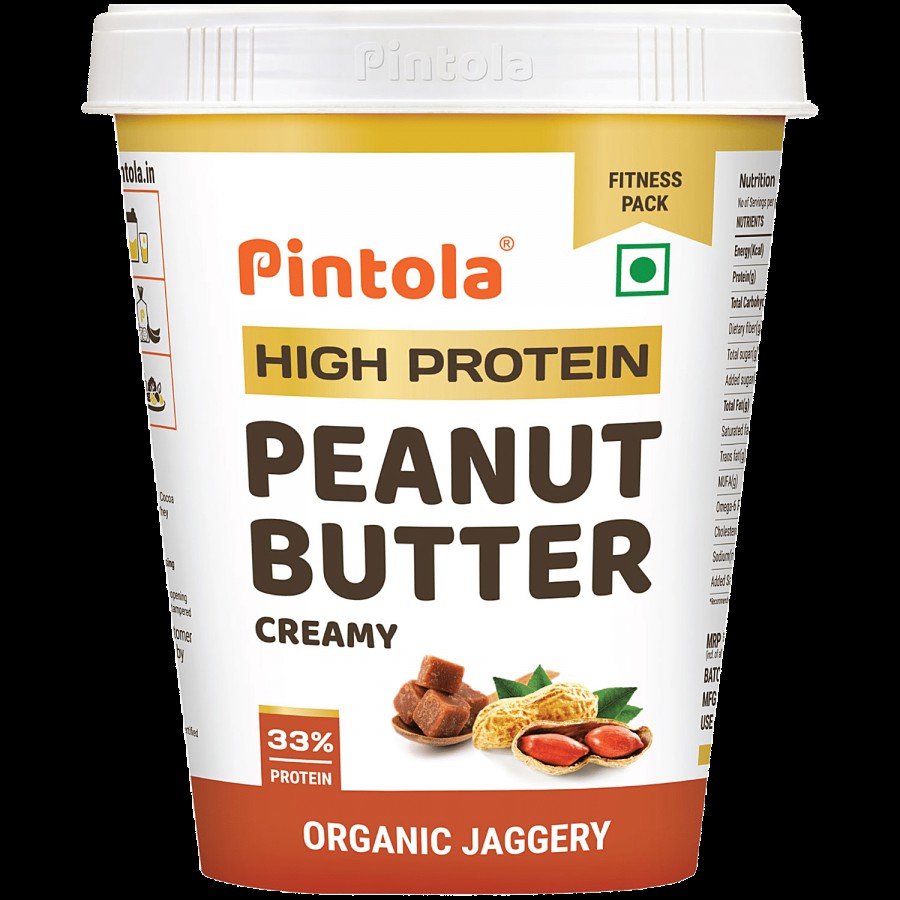 Pintola Organic Jaggery Peanut Butter - Creamy