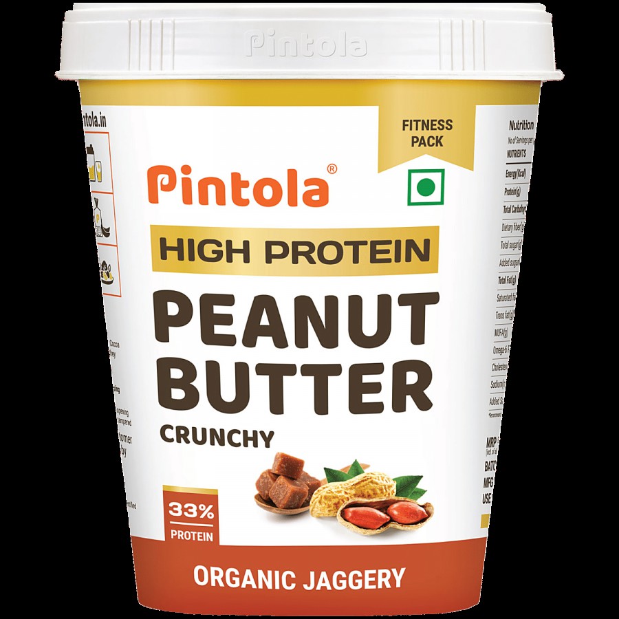 Pintola Organic Jaggery Peanut Butter - Crunchy