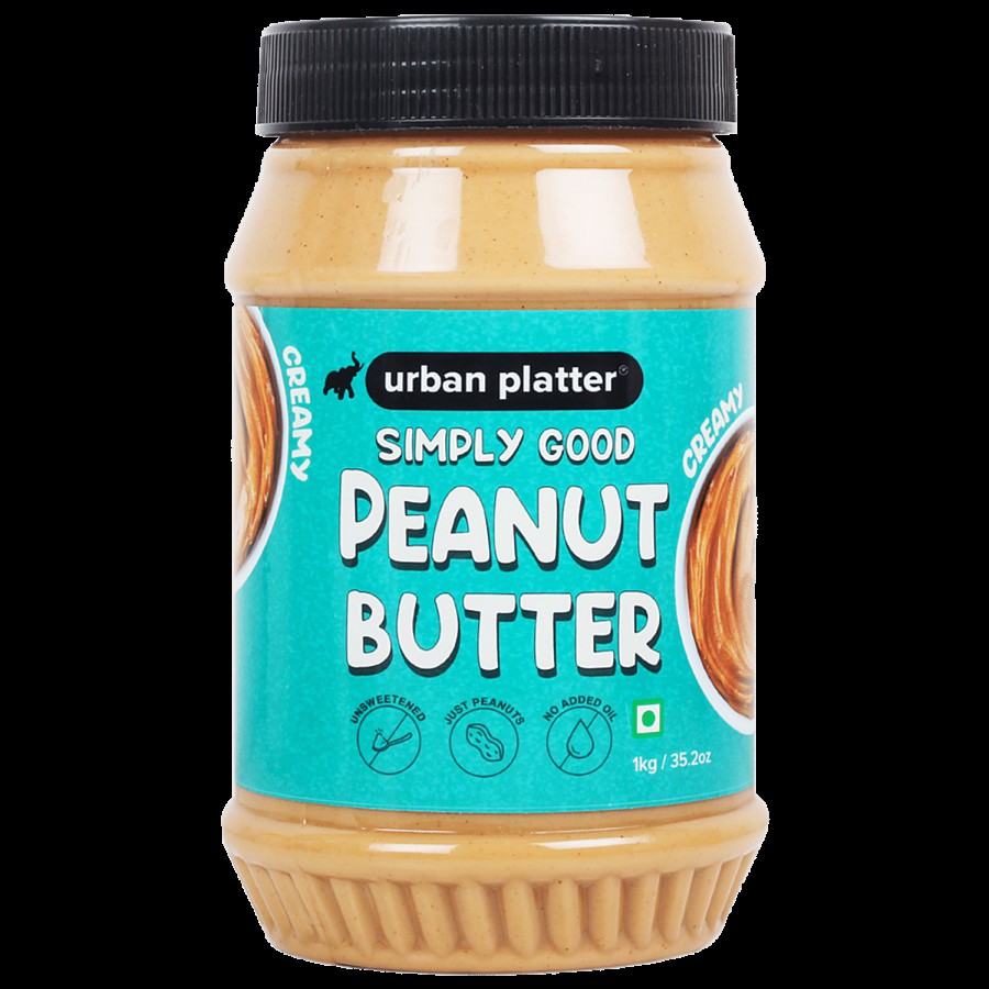 Urban Platter Creamy Unsweetened Peanut Butter