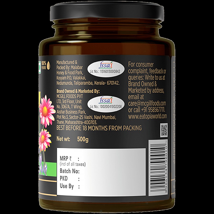 Eatopia Multifloral Nectar Honey From Western Ghats - Forest Flowers Honey