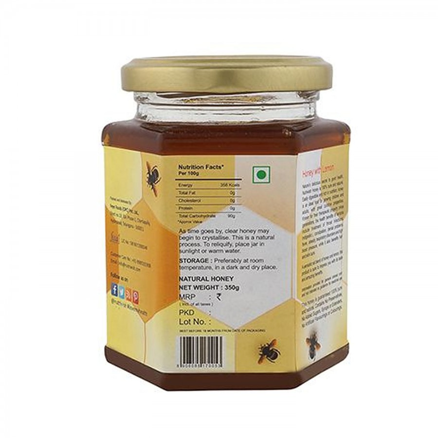 Nutriwish 100% Pure Honey - Infused With Lemon