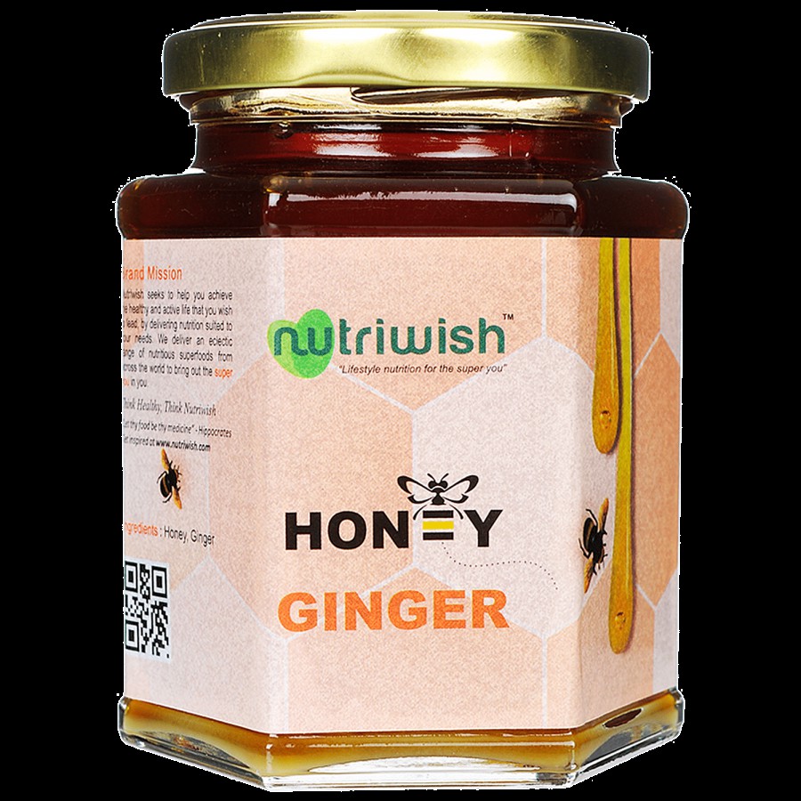 Nutriwish 100 % Pure Organic Honey - Ginger