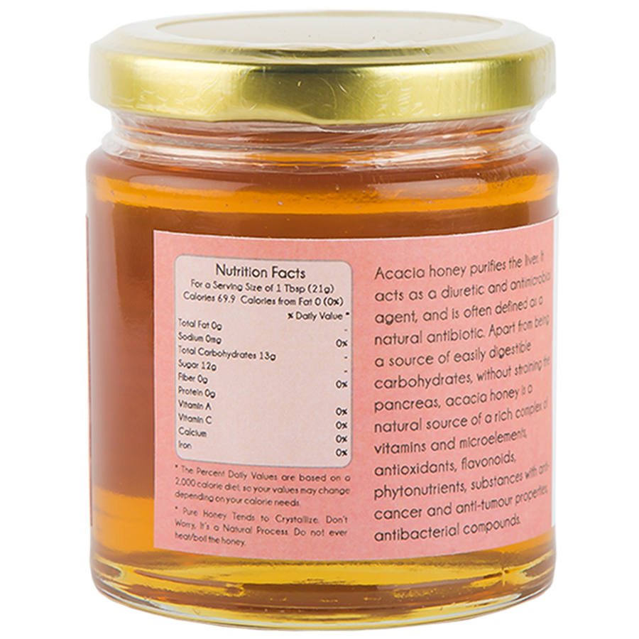 Praakritik Natural Acacia Honey - 100% Pure & Raw