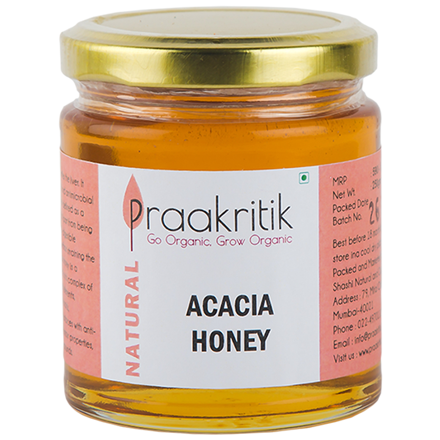 Praakritik Natural Acacia Honey - 100% Pure & Raw