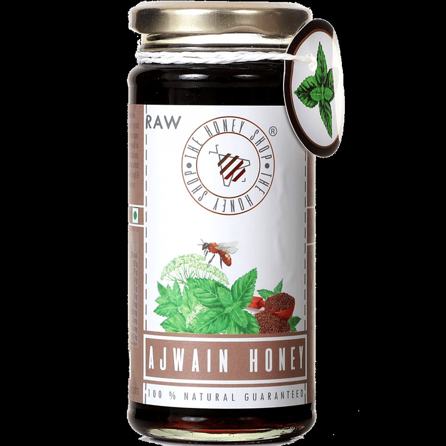 The Honey Shop Raw Ajwain Honey - 100% Pure & Natural