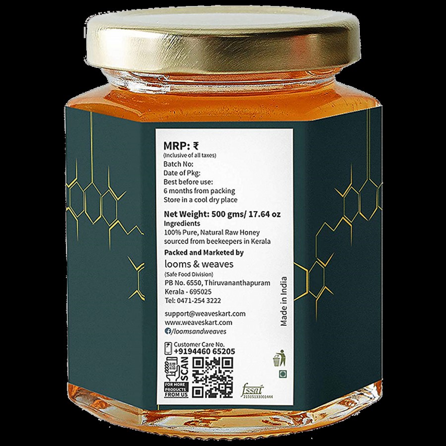 looms & weaves 100 % Pure & Natural Honey From Kerala