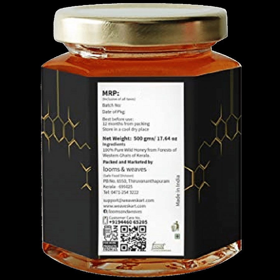 looms & weaves Raw Wild Honey from Western Ghats Deep Forests Of Kerala