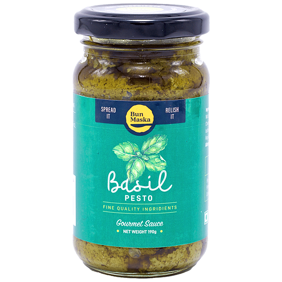 Bun Maska  Basil Pesto Gourmet Sauce