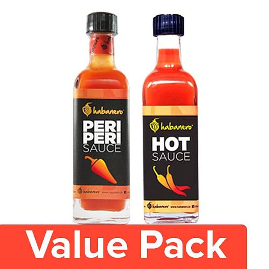 Habanero Sauce - Peri Peri 65gm + Hot Sauce 75ml