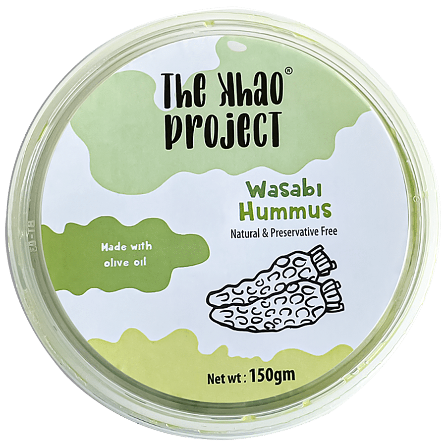 The Khao Project Wasabi Hummus - Preservatives Free