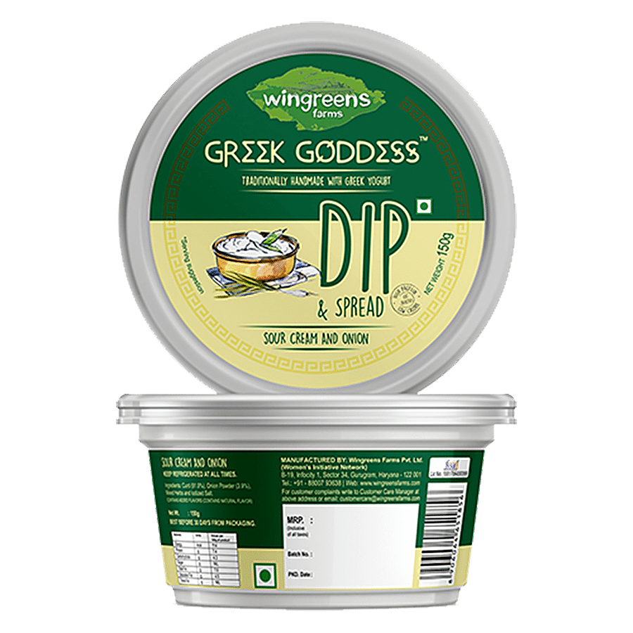 Wingreens Farms Greek Goddess - Sour Cream & Onion Yoghurt Dip & Spread