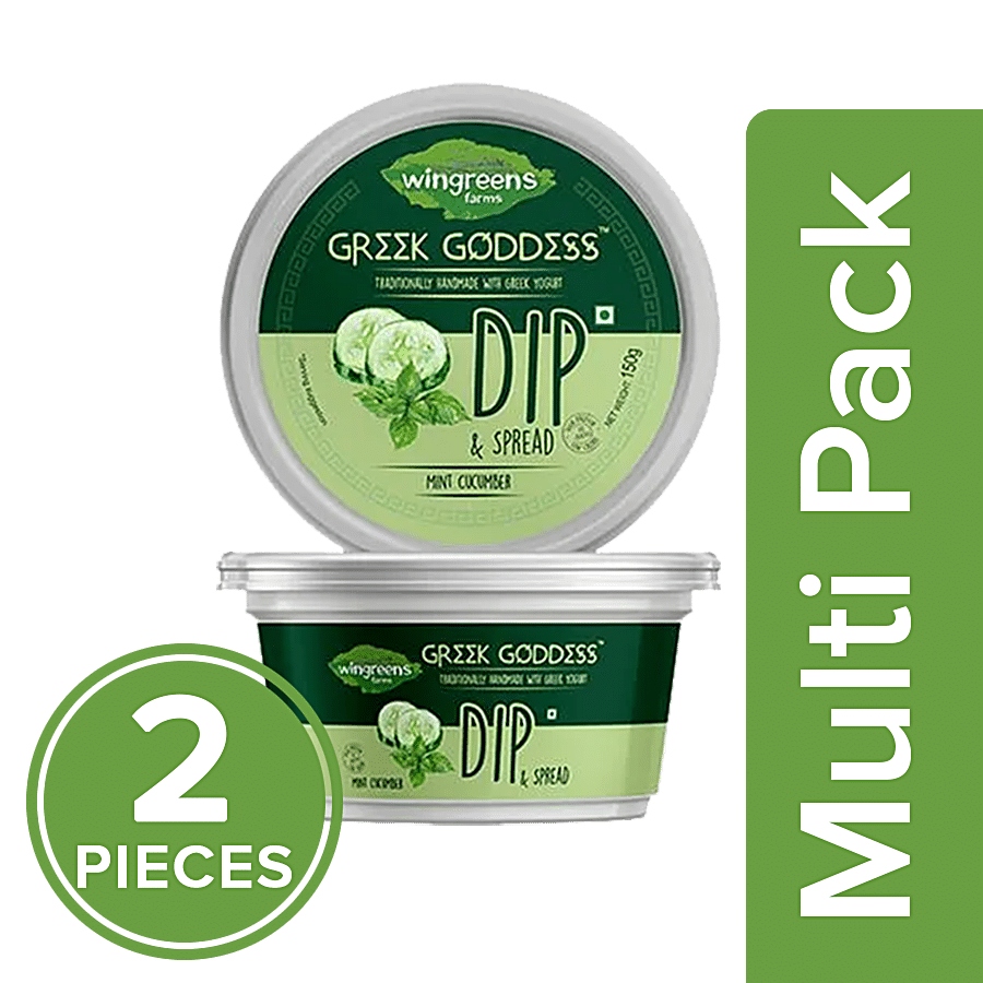 Wingreens Farms Greek goddess - Mint Cucumber Yoghurt Dip & Spread