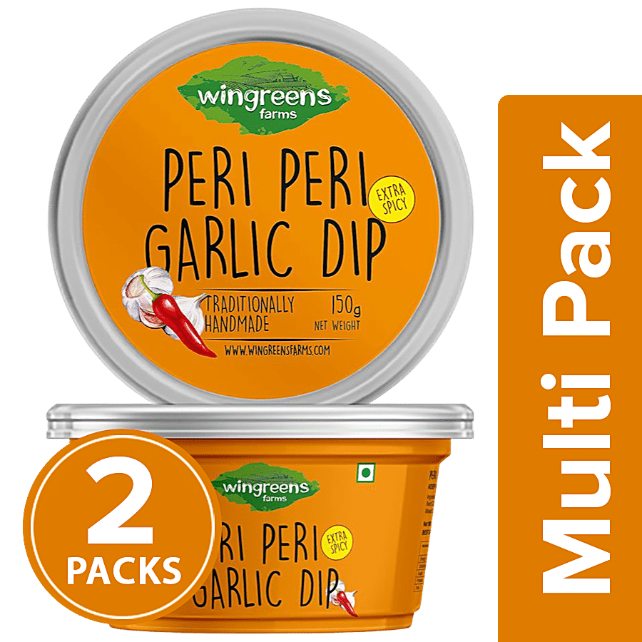 Wingreens Farms Peri Peri Garlic Dip - Yoghurt Based