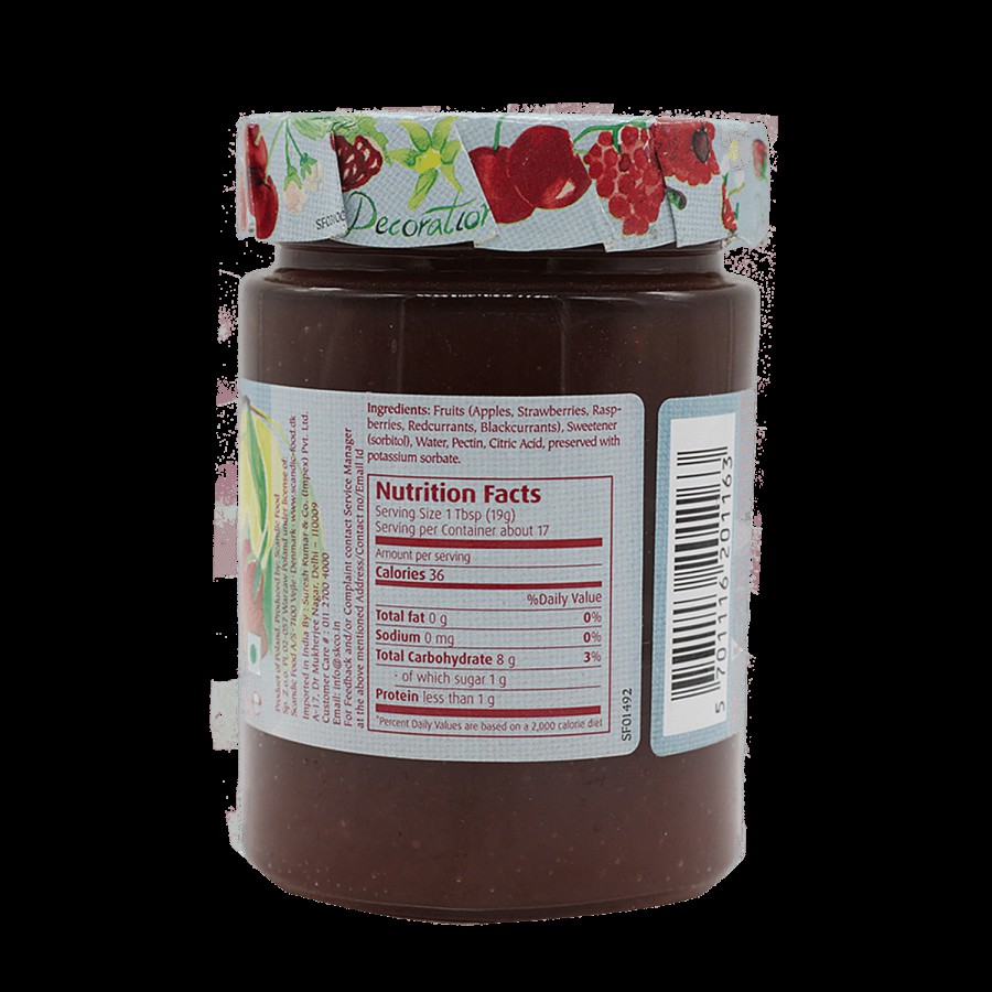 Dana Dana Diabetic Spread Jam - Mixed Fruit 315 gm Jar