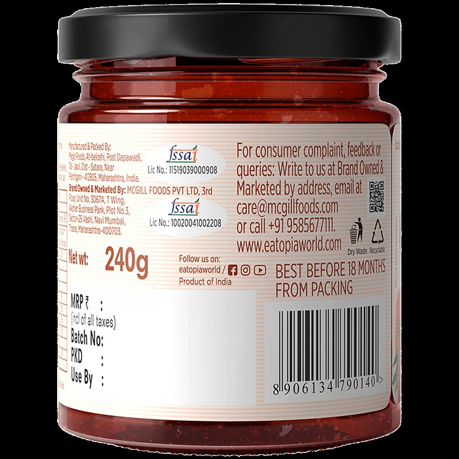 Eatopia Eatopia Strawberry Honey Jam