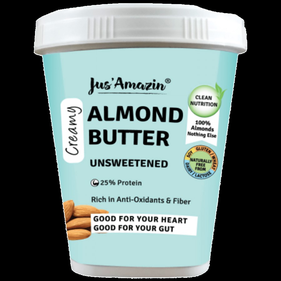 Jus Amazin Almond Butter - Creamy