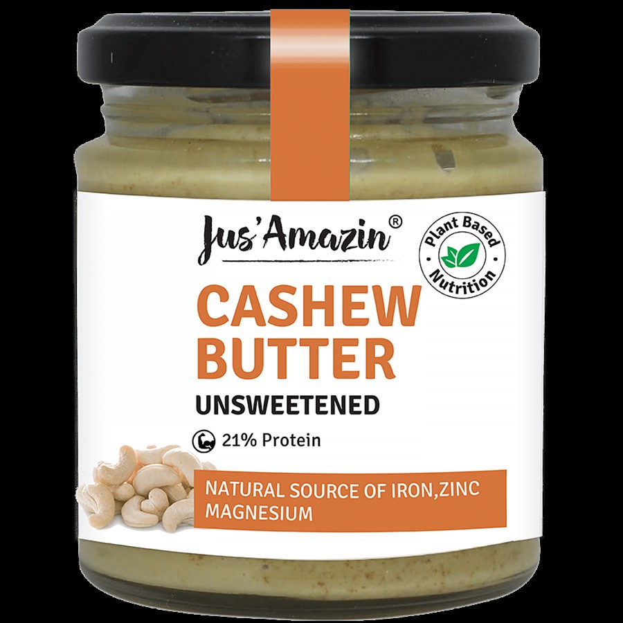 Jus Amazin Cashew Butter - Unsweetened