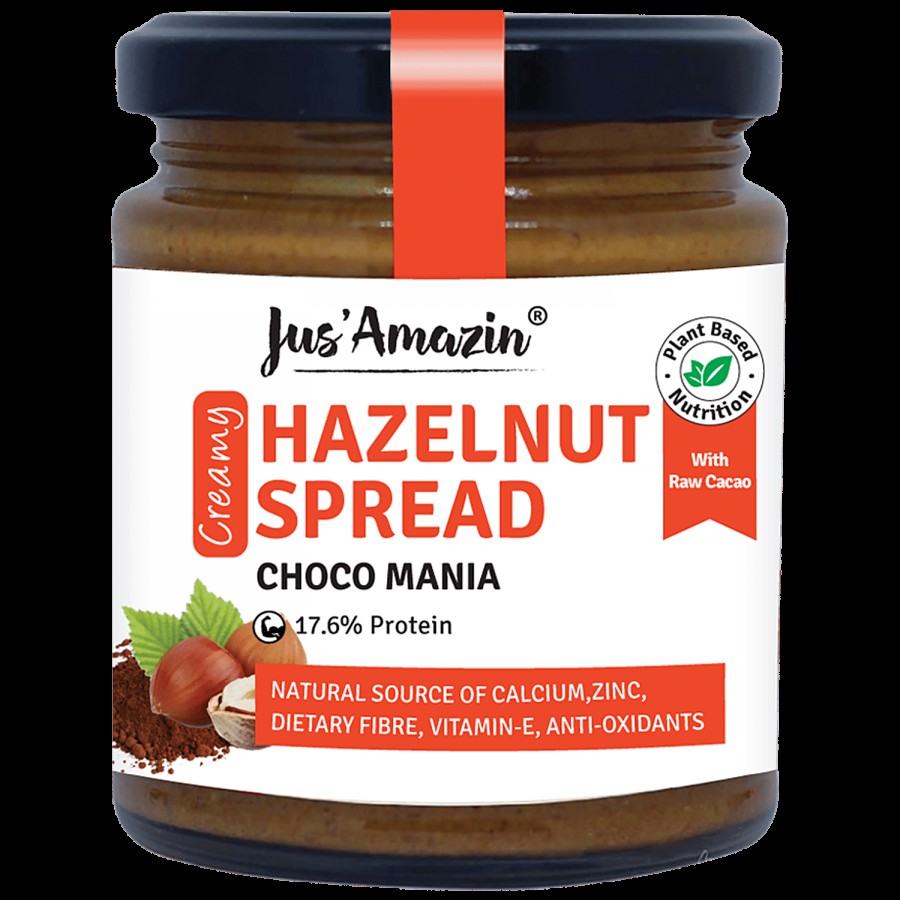 Jus Amazin Hazelnut Spread- Creamy