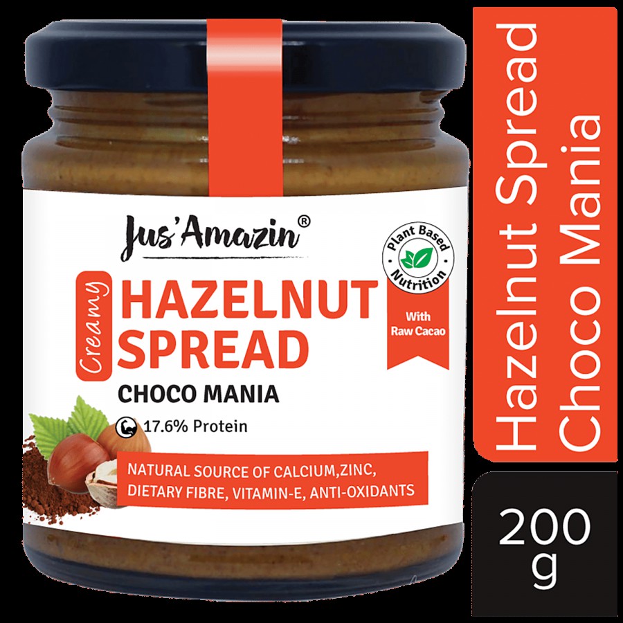 Jus Amazin Hazelnut Spread- Creamy