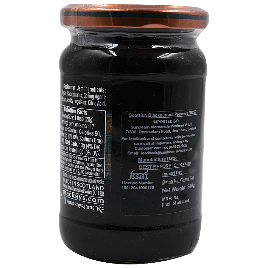 Mackays Scottish Blackcurrant Preserve