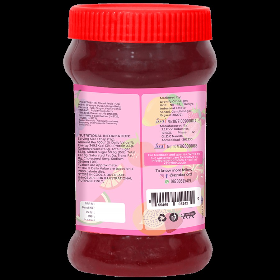 Madhur Grabenord Mixed Fruit Jam 200g