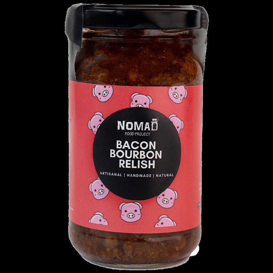 Nomad Food Project Bacon Bourbon Relish - Artisanal Jam