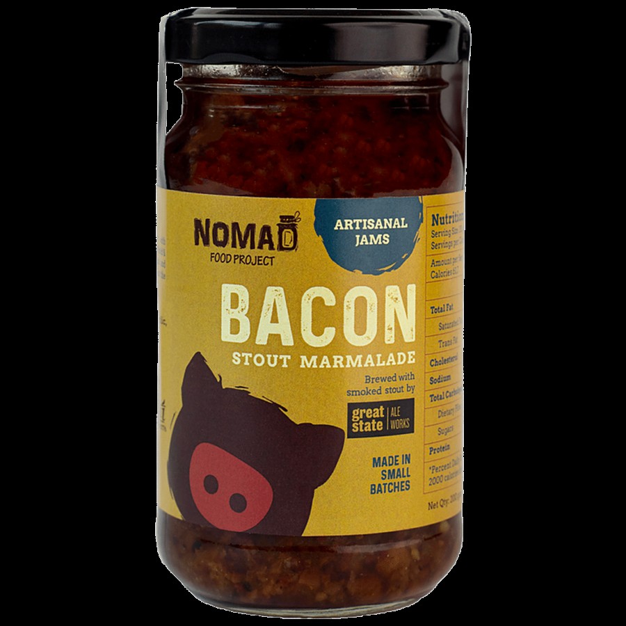 Nomad Food Project Bacon Stout Marmalade - Artisanal Jam