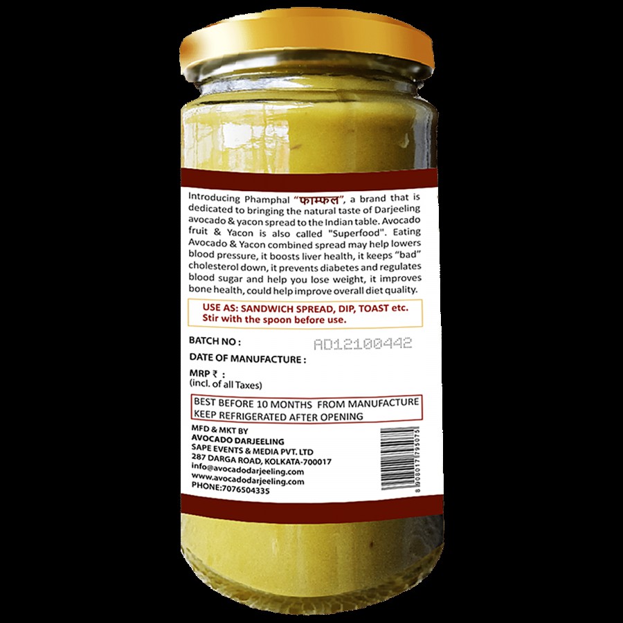 PHAMPHAL Yacon Avocado Spread - Boosts Immunity