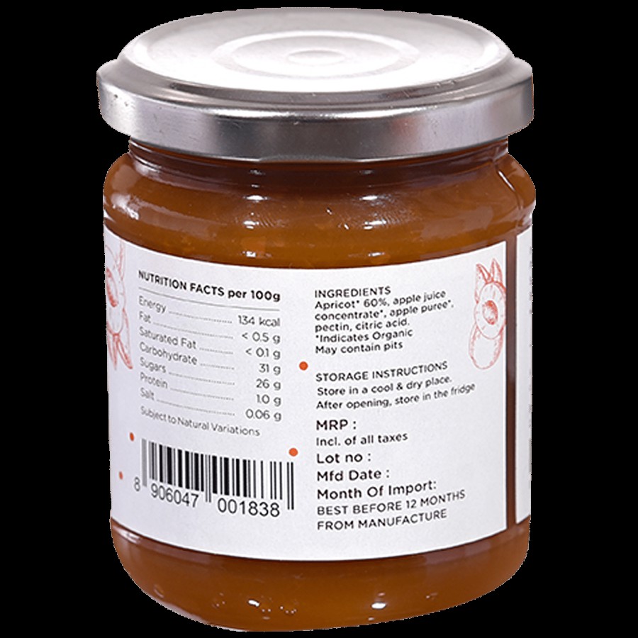 Phalada Pure & Sure Organic Apricot Jam - Rich In Vitamin C