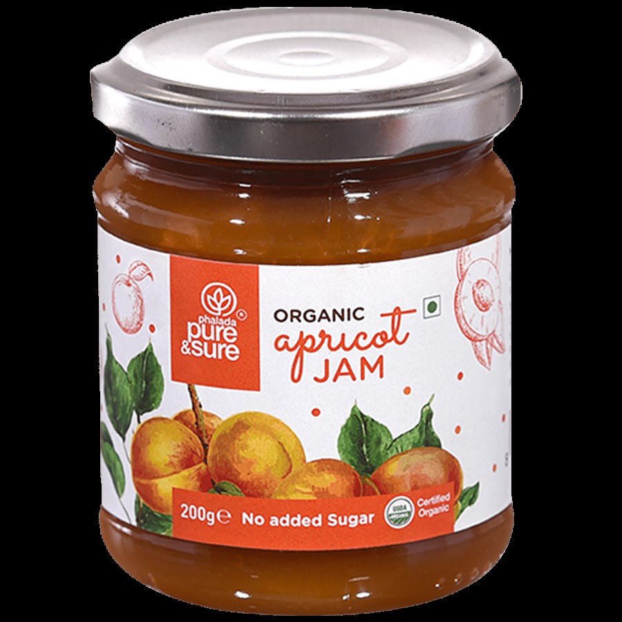 Phalada Pure & Sure Organic Apricot Jam - Rich In Vitamin C