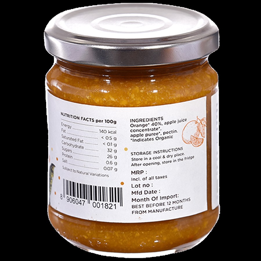 Phalada Pure & Sure Organic Orange Jam - Rich In Fibre