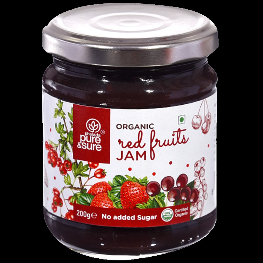 Phalada Pure & Sure Organic Red Fruits Jam - Rich In Fibre