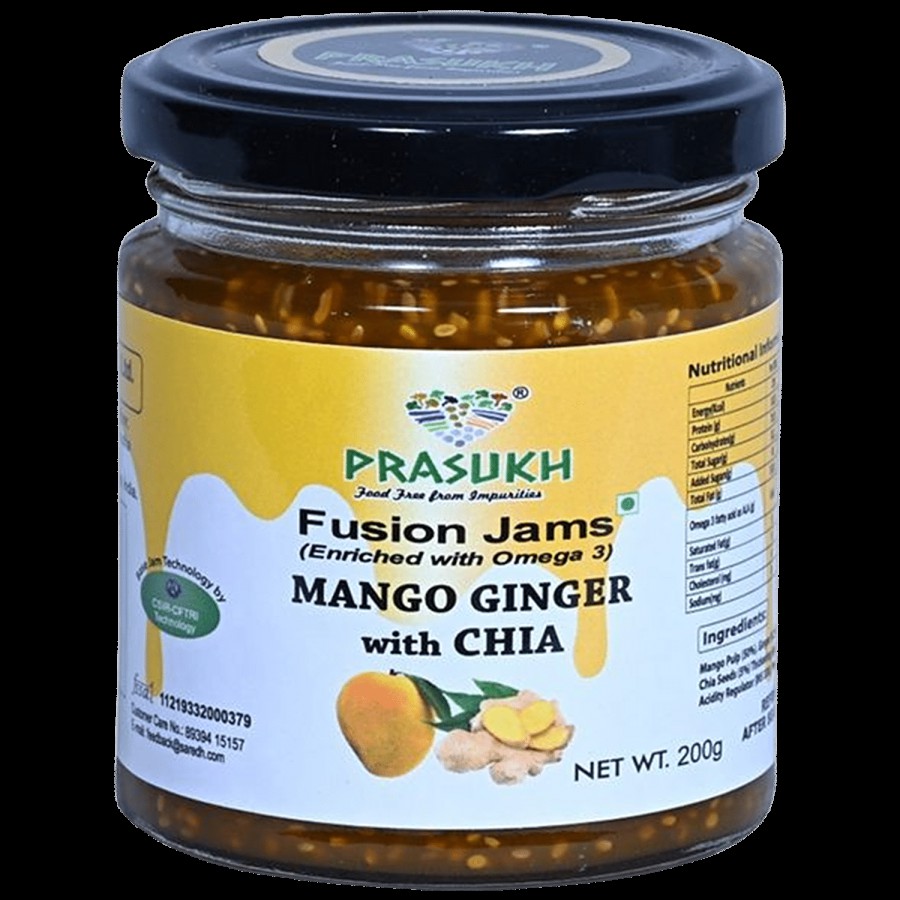 Prasukh Chia Mango Ginger Jam