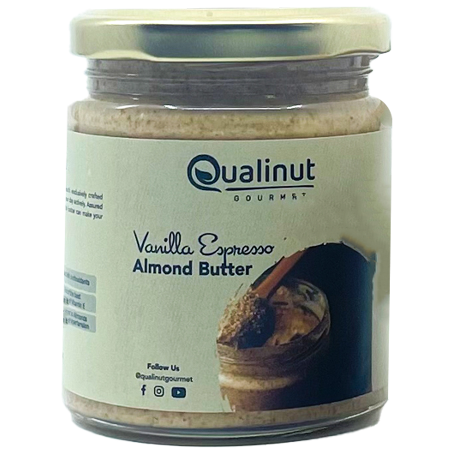 Qualinut Gourmet Vanilla Espresso Almond Butter - Rich In Antioxidants