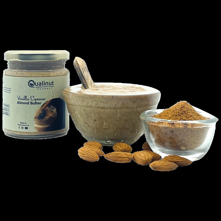 Qualinut Gourmet Vanilla Espresso Almond Butter - Rich In Antioxidants