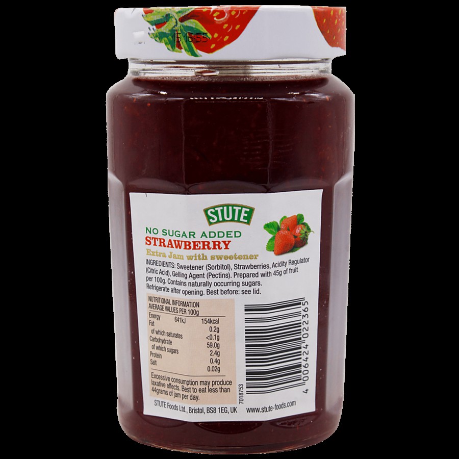 Stute  Strawberry Extra Jam - No Sugar Added