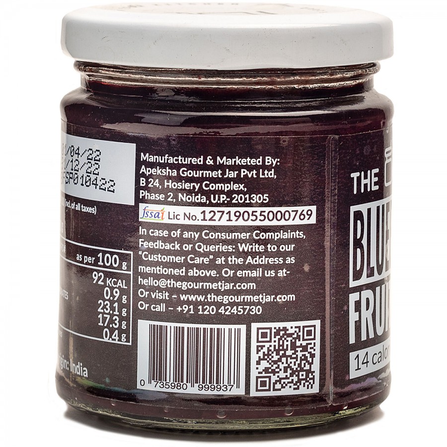 The Gourmet Jar Blueberry Fruit Spread