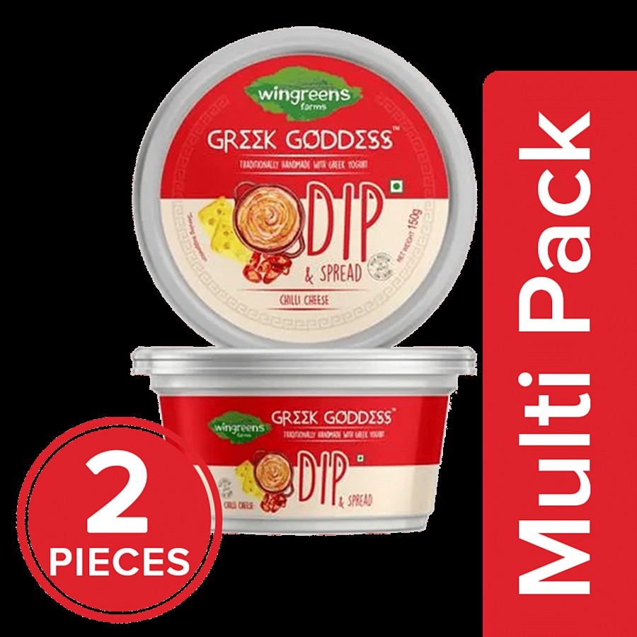 Wingreens Farms Greek Goddess - Chilli Cheese Yoghurt Dip & Spread