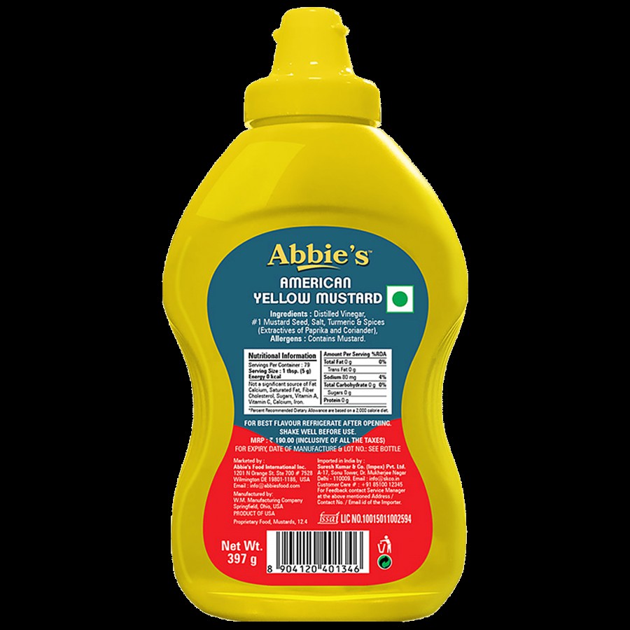 Abbies Mustard - Yellow