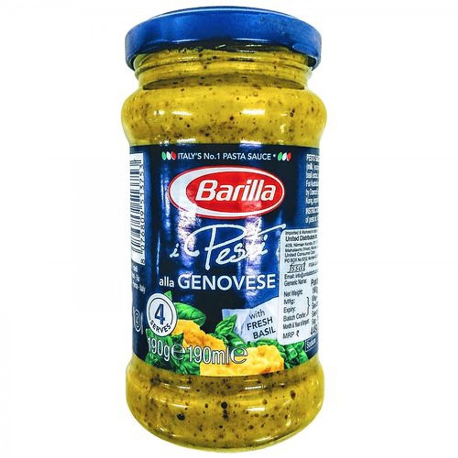 Barilla Pesto Genovese Pasta & Pizza Sauce - With Fresh Basil & No Added Preservatives