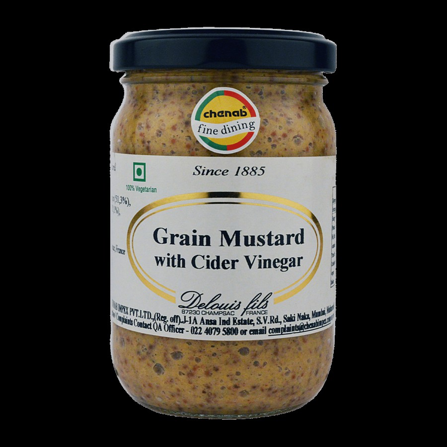 Delouis Grain Mustard With Cider Vinegar