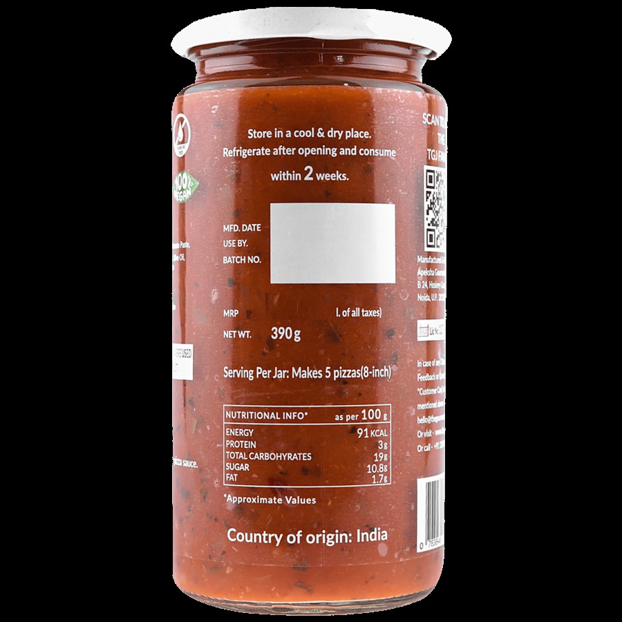 The Gourmet Jar Classic Pizza Sauce