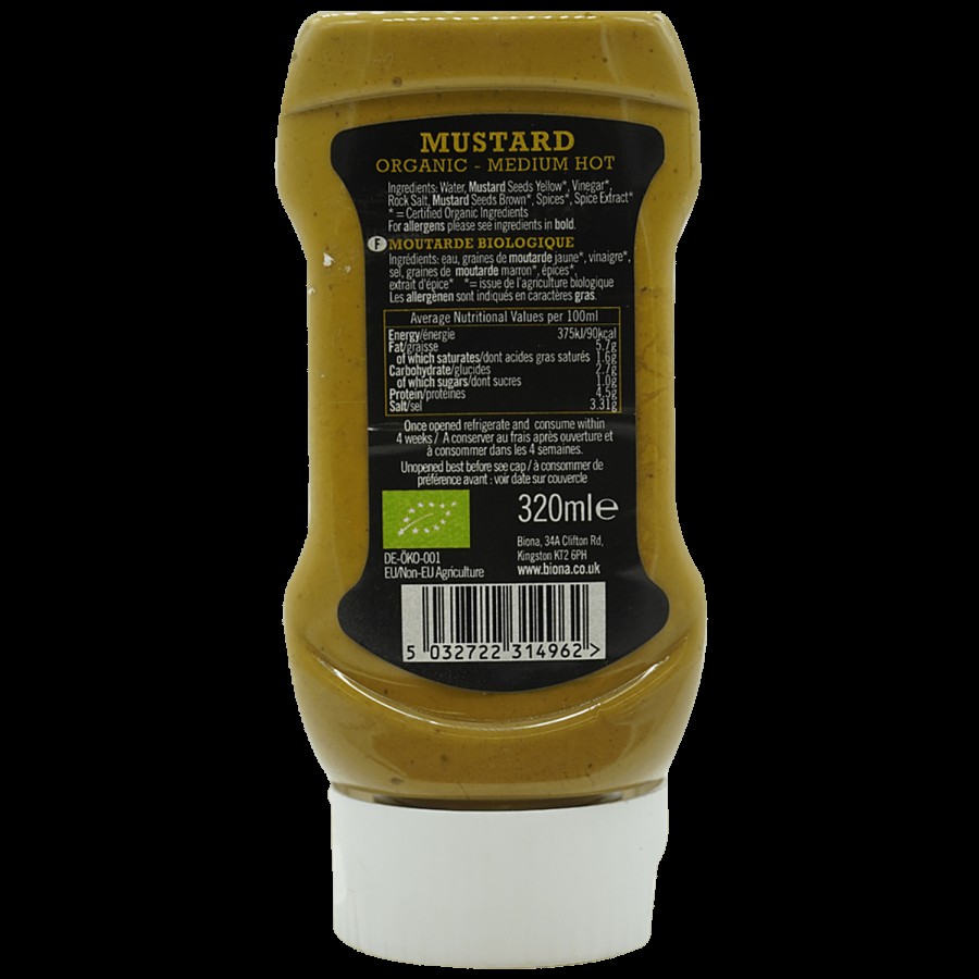 BIONA Organic Mustard Medium Hot