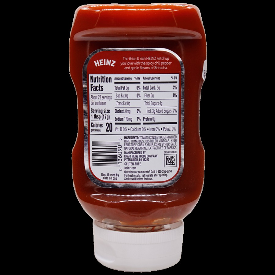 Heinz Tomato Ketchup - Sriracha Flavor