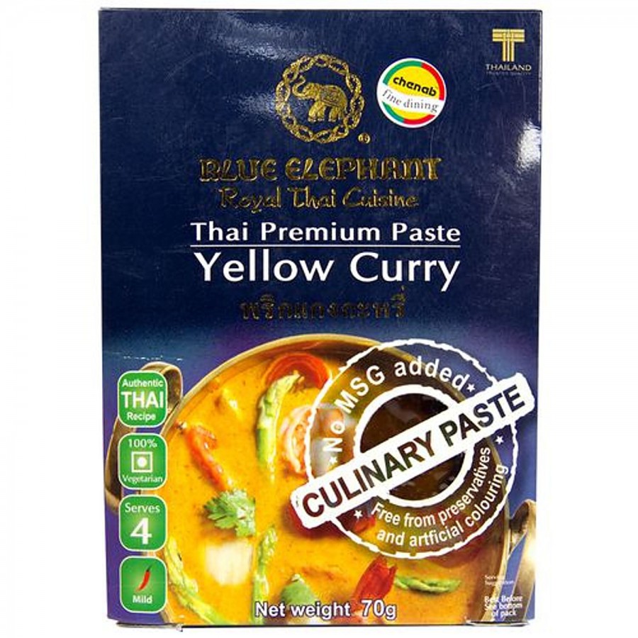 Blue Elephant Royal Thai Cuisine Premium Paste Yellow Curry - No Preservatives