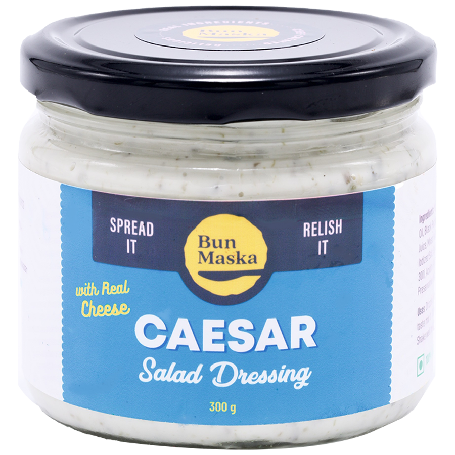 Bun Maska  Caesar Salad Dressing With Real Cheese - Flavourful & Creamy For Spread & Dip