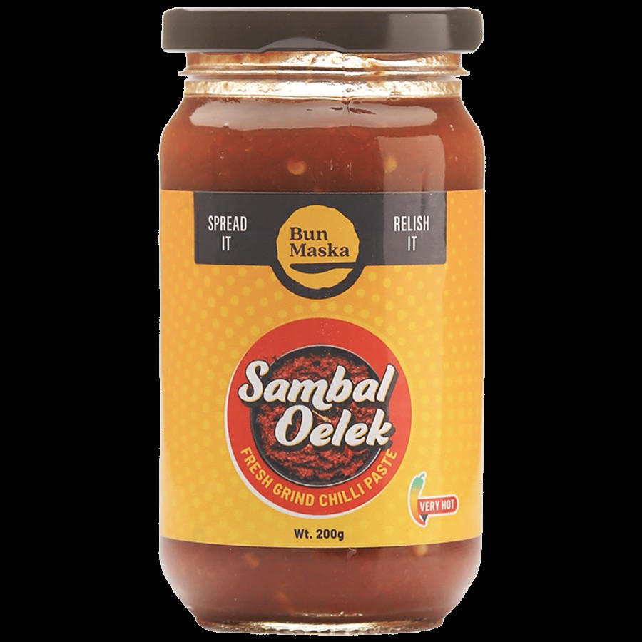 Bun Maska  Sambal Oelek Sauce - Fresh Grind Chilli Paste