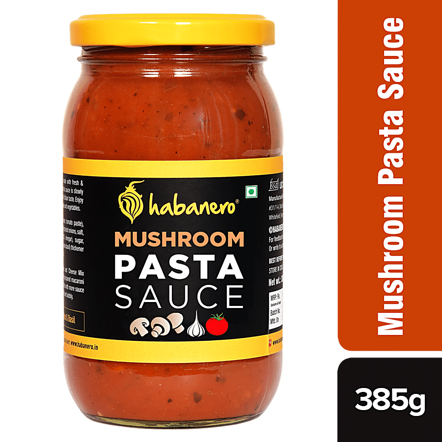 Habanero Mushroom Pasta Sauce - Pizza Pasta Sauce